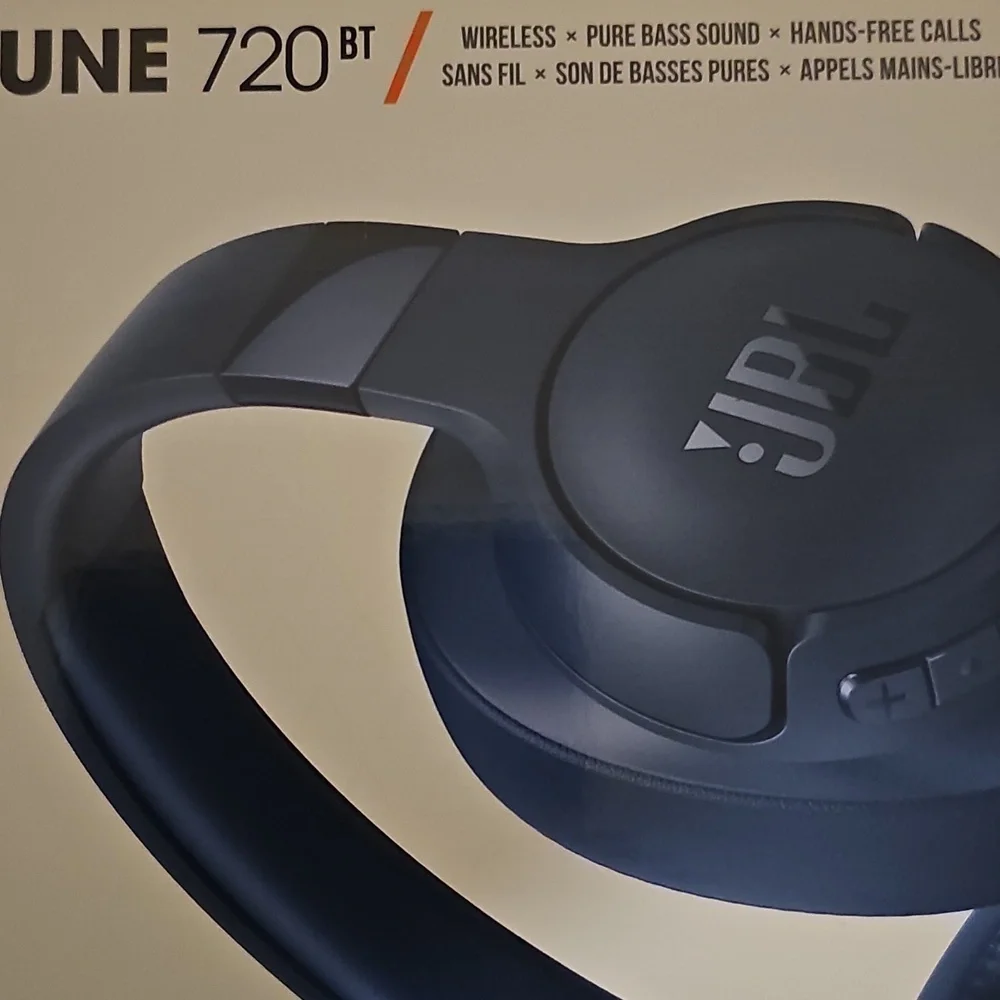 New JBL Tune 720BT- Wireless Over-Ear Headphones 76H Foldable Lightweight Blue - Picture 10 of 12